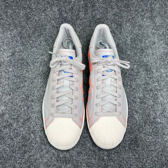 Adidas Superstar Pure Sneakers Men's 10‎ Grey Chalk Embroidered Katakana Shoes - Picture 3 of 13